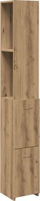 vidaXL Dulap pentru baie stejar artizanal 25x25x170 cm lemn prelucrat