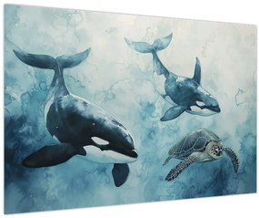 Tablou - Pictură subacvatică (90x60 cm)