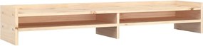 vidaXL Suport pentru monitor, 100x24x16 cm, lemn masiv de pin
