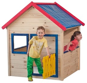 Woody Căsuță de grădină cu borduri colorate