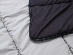 Patura usoara pentru toate anotimpurile 140x200 cm din fibra goala, neagra