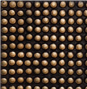 Oglinda decorativa patrata  90x90cm Dots Mirror Old Gold Square | IXIA