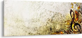 Tablou - Puterea muzicii (120x50 cm)