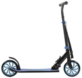 Trotineta din aluminiu NOVOKIDS™ Matrix Scooter, Maxim 100 kg, Functie Super Brake, Maner reglabil pe inaltime, Diametru roata 200 mm, Albastru