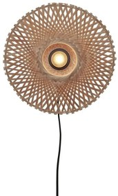 Aplica de perete eco din bambus Kalimantan XS 30cm, natur