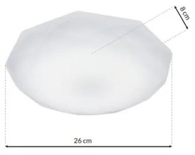 Plafonieră HEX LED/12W/230V