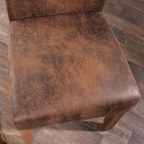 Scaun elegant tapitat cu microfibra Valentino cafeniu deschis A-21133 VC