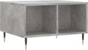 vidaXL Măsuță de cafea, gri beton, 60x50x36,5 cm, lemn compozit