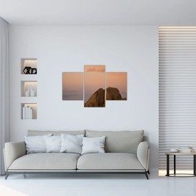 Tablou cuu apus de soare în stânci (90x60 cm)