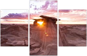 Tablou - Apus de soare în deșert (90x60 cm)