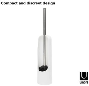 Perie de WC albă din plastic Touch – Umbra