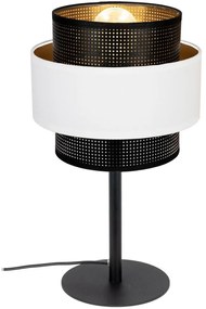 Lampă de masă NESS 1xE27/60W/230V neagră/albă