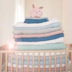 Pătură pentru copii bej din amestec de bumbac 80x80 cm Frosty Almond – Roba