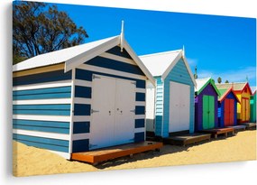 Tablou - Plaja Brighton, Melbourne, Australia (90x60 cm)