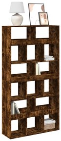 vidaXL Bibliotecă, stejar fumuriu, 100x33x187,5 cm, lemn prelucrat