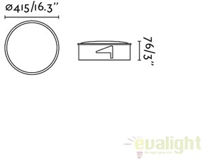 Plafoniera LED design modern LUAN 42931