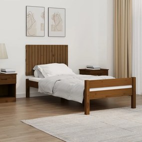 824836 vidaXL Tăblie de pat pentru perete, maro miere, 95,5x3x60 cm