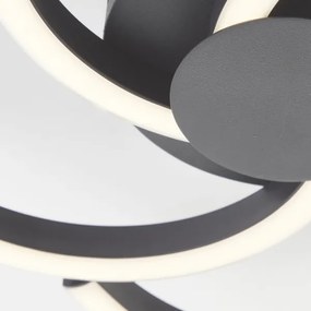 Plafonieră LED Brilliant FICO LED/22W/230V d. 34 cm negru