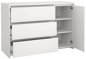 Comodă albă 119x84x48 cm Next – Tvilum