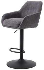 Scaune de bar gri 2 buc. (înălțime șezut 69 cm) Avola – Unique Furniture