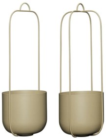 Ghivece decorative 2 buc. din metal de agățat / de perete ø 16 cm Lotus – Hübsch