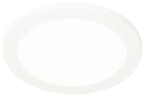 Plafoniera albă 22,5 cm cu LED inclus, cu dimmer în 3 trepte, IP44 - Steve