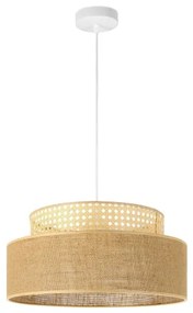 Lustră pe cablu BOHO 1xE27/60W/230V bej