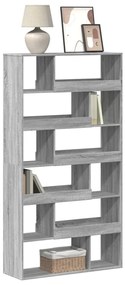vidaXL Bibliotecă, gri sonoma, 100x33x187,5 cm, lemn prelucrat