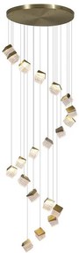 Lustra casa scarii cu 20 pendule LED Cuboid