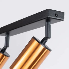 Spot Sollux SL.1375 WINX 2xGU10/10W/230V negru/cupru