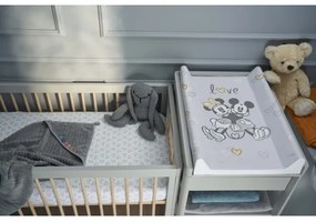 Saltea bilaterală de înfășat cu placă fixă DISNEY 50x70 cm gri CebaBaby