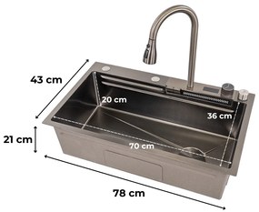 Chiuvetă din oțel inoxidabil Rose