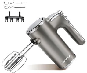 Aigostar - Mixer de mână 400W/230V gri/crom