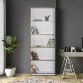 Biblioteca Adore Modern, 5 rafturi, 64x182x26 cm
