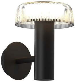 Lampă LED solară de perete Zuma Line WT33111 BLUET LED/2,5W/2000mAh IP44 negru