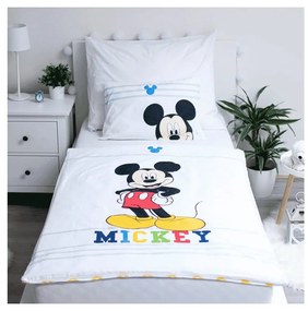 Lenjerie de pat pentru copii din bumbac pentru pătuț 100x135 cm Mickey – Jerry Fabrics