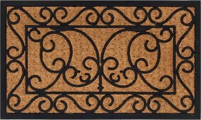 vidaXL Covoraș de ușă dreptunghiular, 45x75 cm, cauciuc/nucă cocos