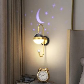 Aplica Led, Elit'S Vida lA , 17w Negru-Gold