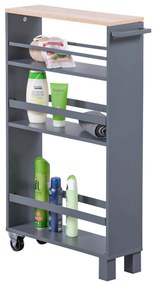 Raft de bucătărie, îngust, pe trei niveluri, Kesper