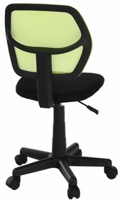 Scaun rotativ, verde   negru, MESH