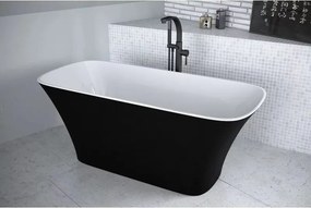Cada frestanding Besco Assos alb-negru 160x70 cm