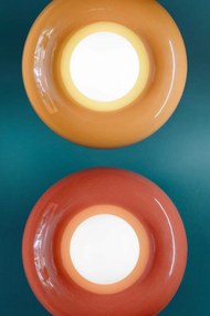 Aplica de perete retro realizata manual din ceramica si sticla Bumbum