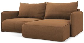 Colțar portocaliu extensibil/cu spațiu de depozitare (cu colț pe partea dreaptă) Nanea – Makamii