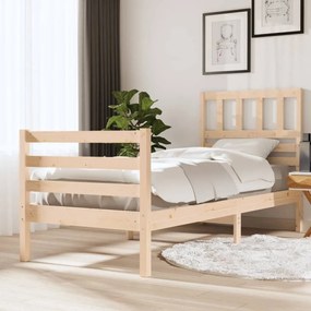 3101078 vidaXL Cadru de pat, 100x200 cm, lemn masiv