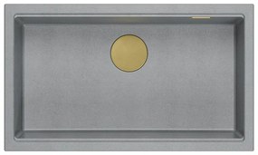 Chiuveta din granit Logan 110 gri metalic