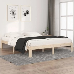 vidaXL Cadru de pat, 160x200 cm, lemn masiv de pin