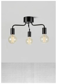 Plafonieră neagră cu abajur din metal 38x38 cm Avery – Markslöjd