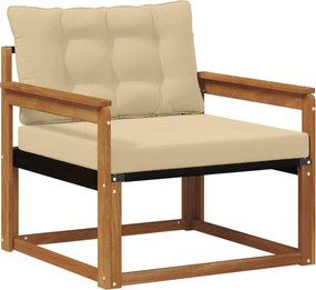 vidaXL Set de canapele de exterior Lemn solid de Acacia și Textilene