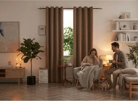 Perdea opaca DUNES VELVET 140x250 cm, bej-maro Agatat: Rejansa