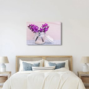 Tablou cu flori violete (90x60 cm)